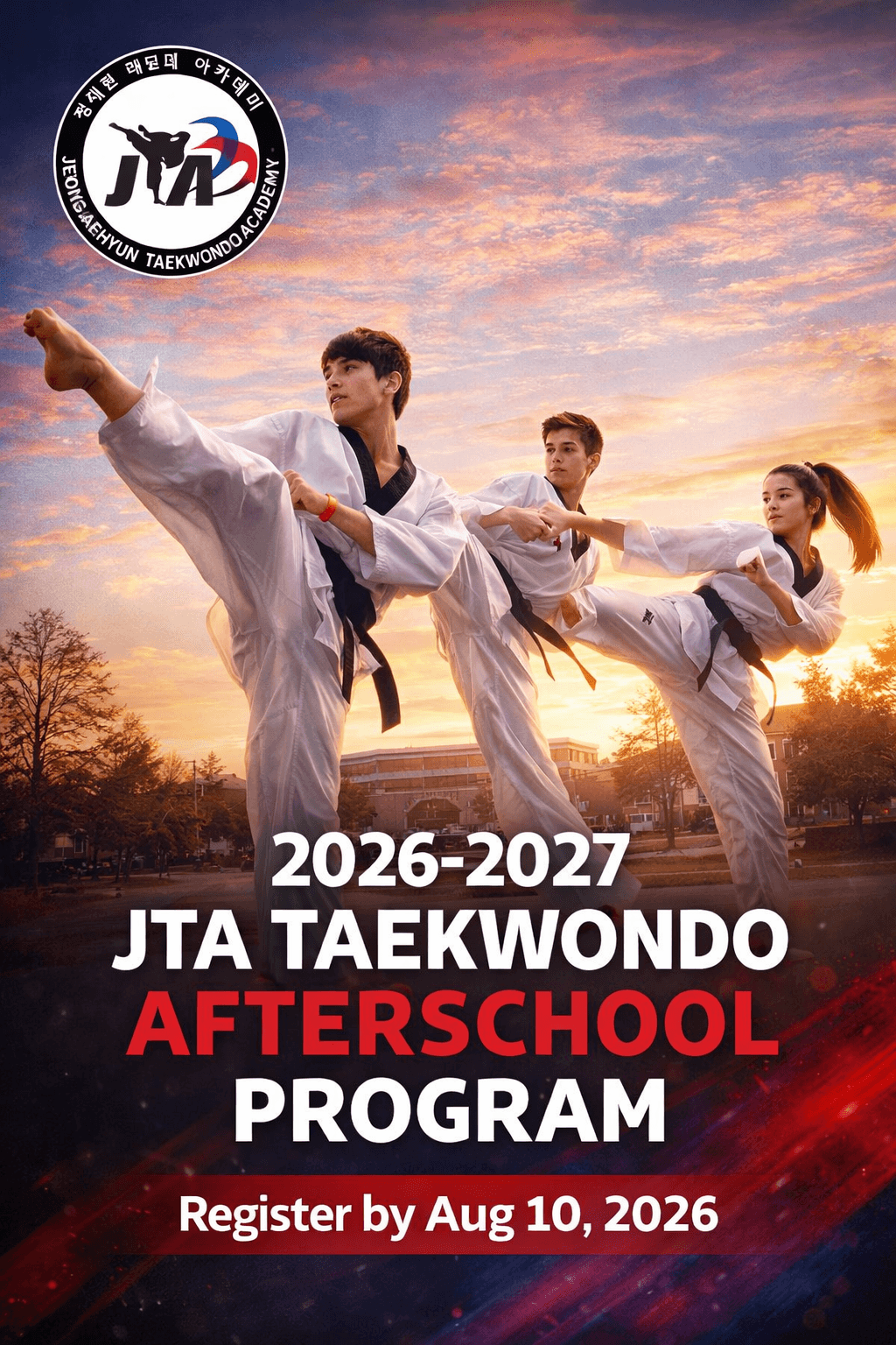 2026-2027 JTA Taekwondo Afterschool Program